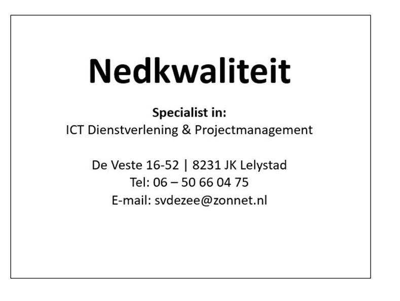 nedkwaliteit